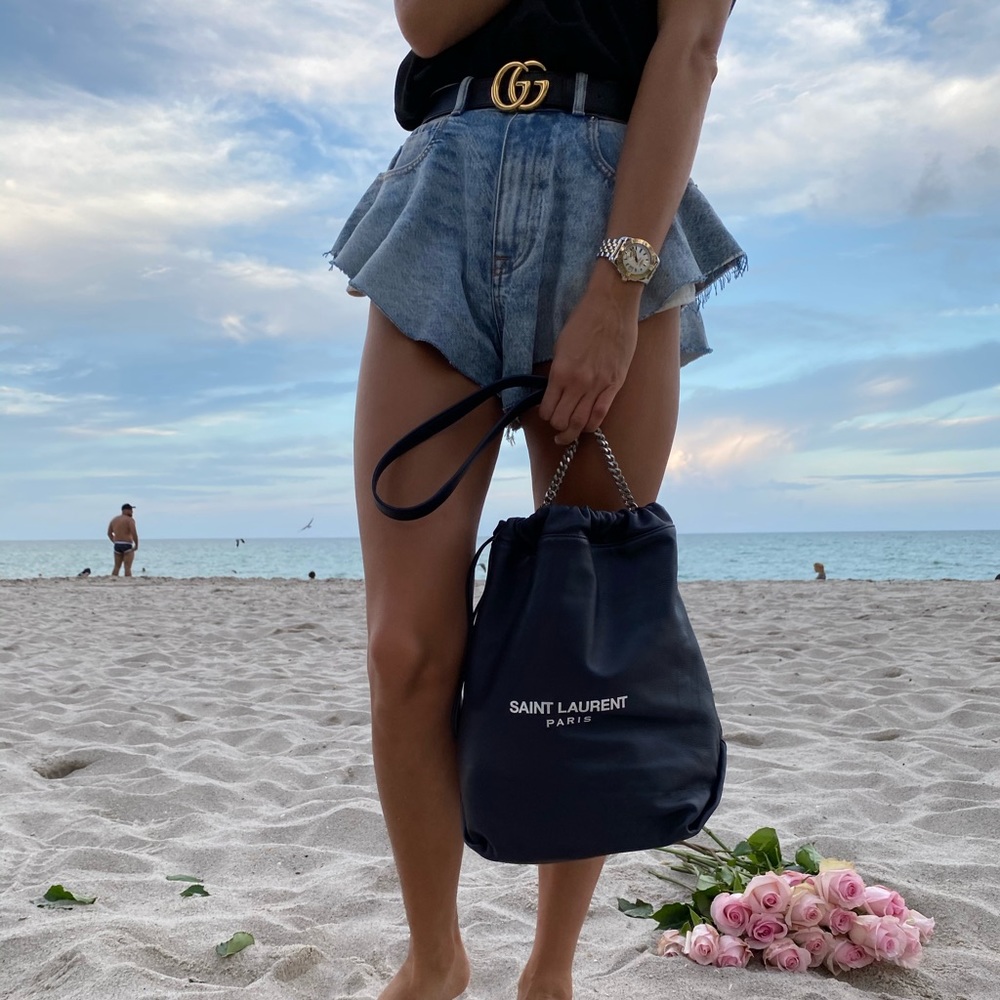 Saint Lauren dark blue bag!